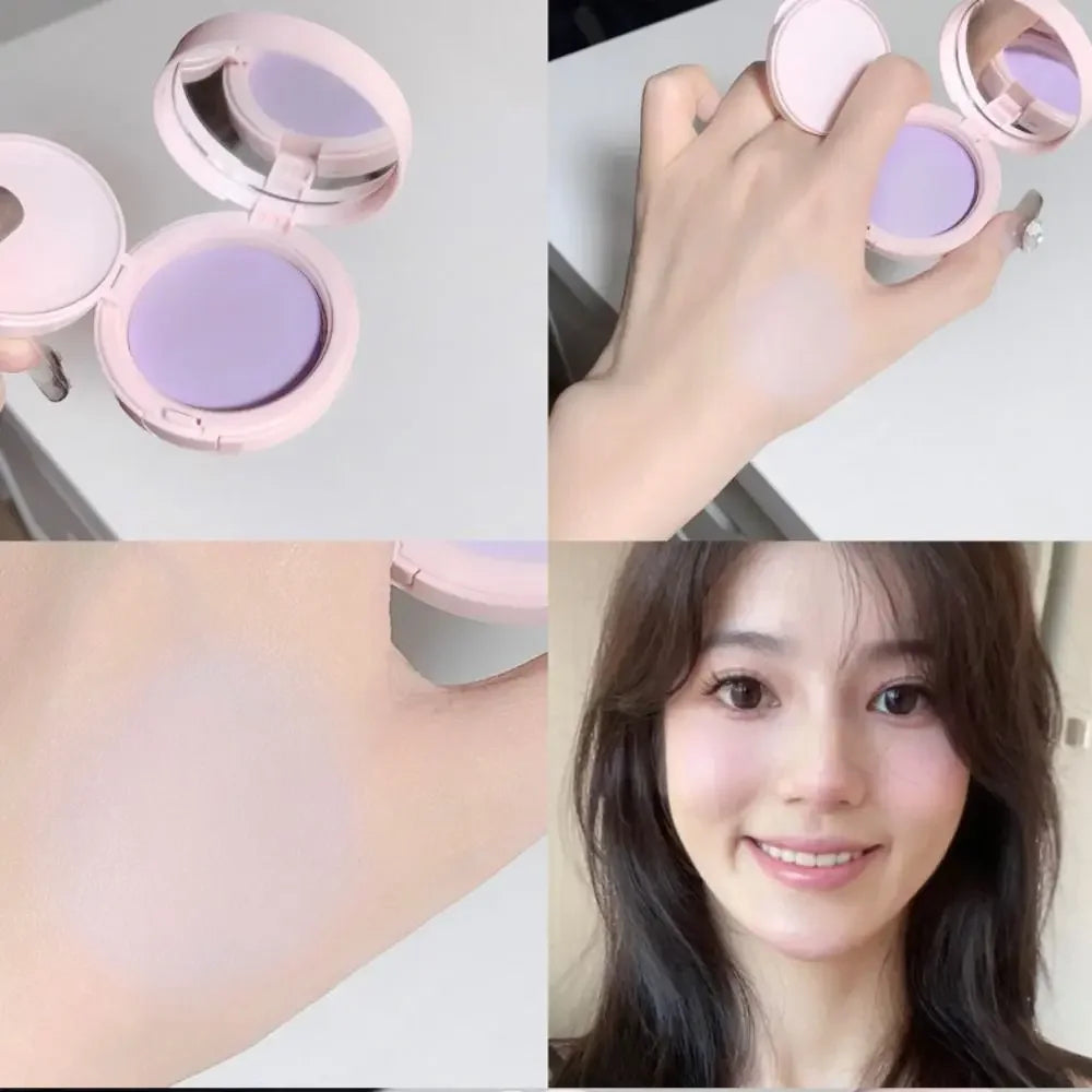 Kawaii Cute Color Korean Blush Air Cushion Cheek Contour Pink Makeup Palette with Applicator Puff Facial Waterproof Blusher Tint Mud Cream
