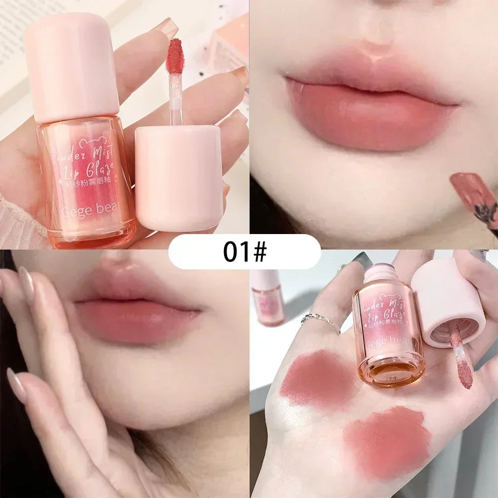 Waterproof Nude Lip Mud Makeup Lasting Moisturizing Mousse Lip Gloss Velvet Red Matte Non Sticky Liquid Lipstick Lips
