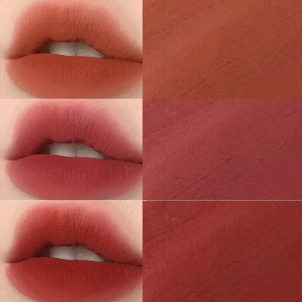 Waterproof Nude Lip Mud Makeup Lasting Moisturizing Mousse Lip Gloss Velvet Red Matte Non Sticky Liquid Lipstick Lips