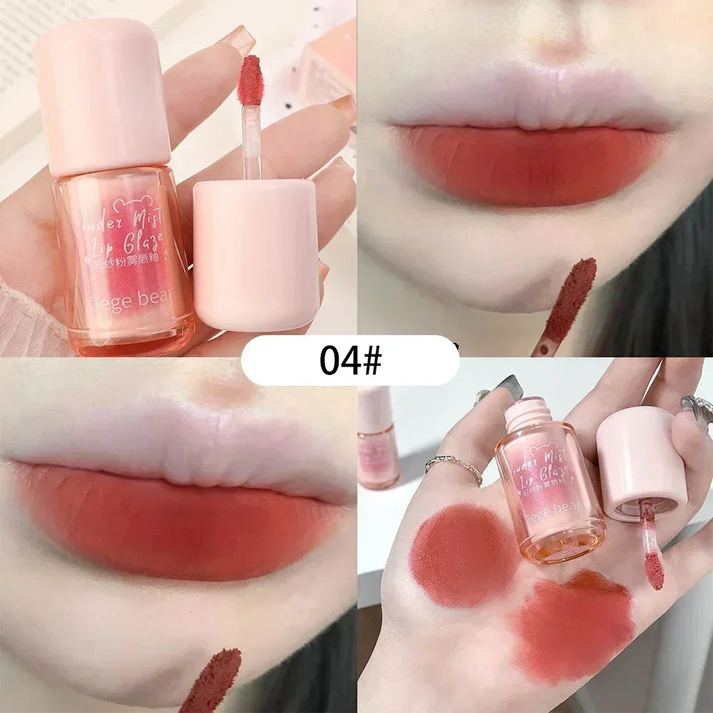 Waterproof Nude Lip Mud Makeup Lasting Moisturizing Mousse Lip Gloss Velvet Red Matte Non Sticky Liquid Lipstick Lips