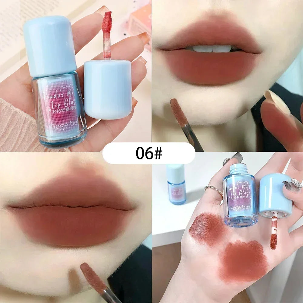 Waterproof Nude Lip Mud Makeup Lasting Moisturizing Mousse Lip Gloss Velvet Red Matte Non Sticky Liquid Lipstick Lips