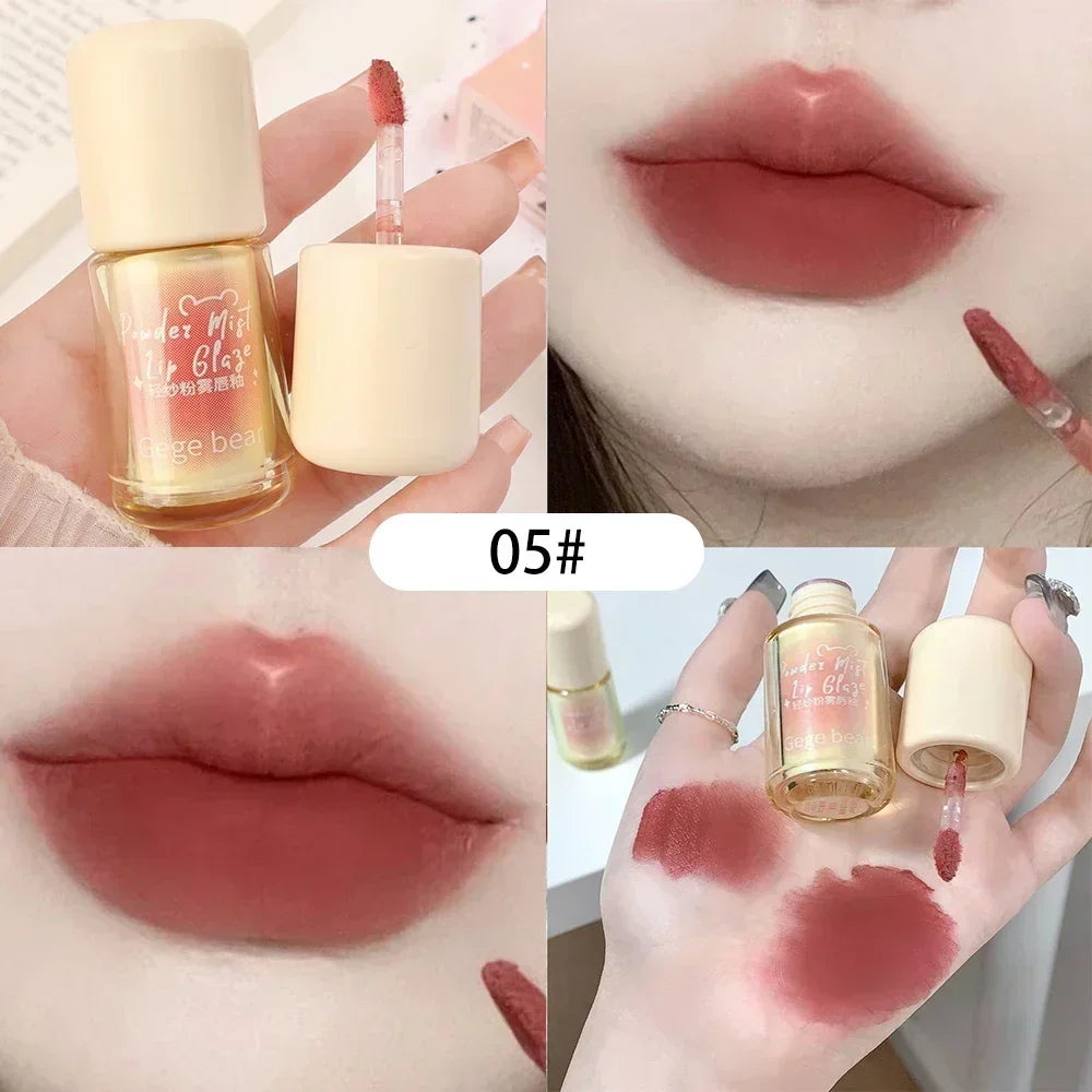 Waterproof Nude Lip Mud Makeup Lasting Moisturizing Mousse Lip Gloss Velvet Red Matte Non Sticky Liquid Lipstick Lips