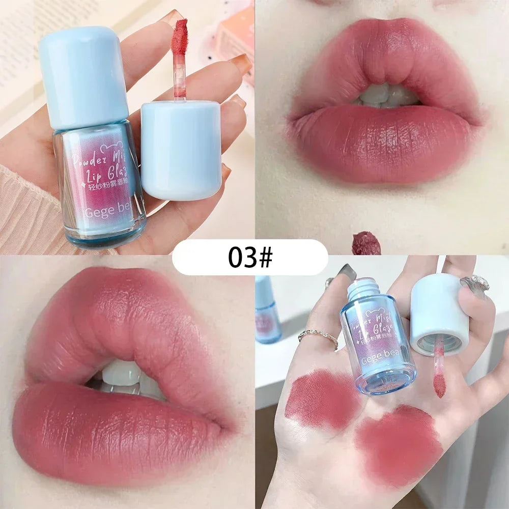 Waterproof Nude Lip Mud Makeup Lasting Moisturizing Mousse Lip Gloss Velvet Red Matte Non Sticky Liquid Lipstick Lips