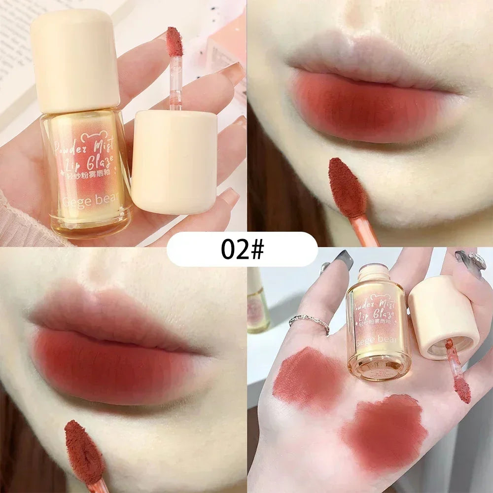 Waterproof Nude Lip Mud Makeup Lasting Moisturizing Mousse Lip Gloss Velvet Red Matte Non Sticky Liquid Lipstick Lips