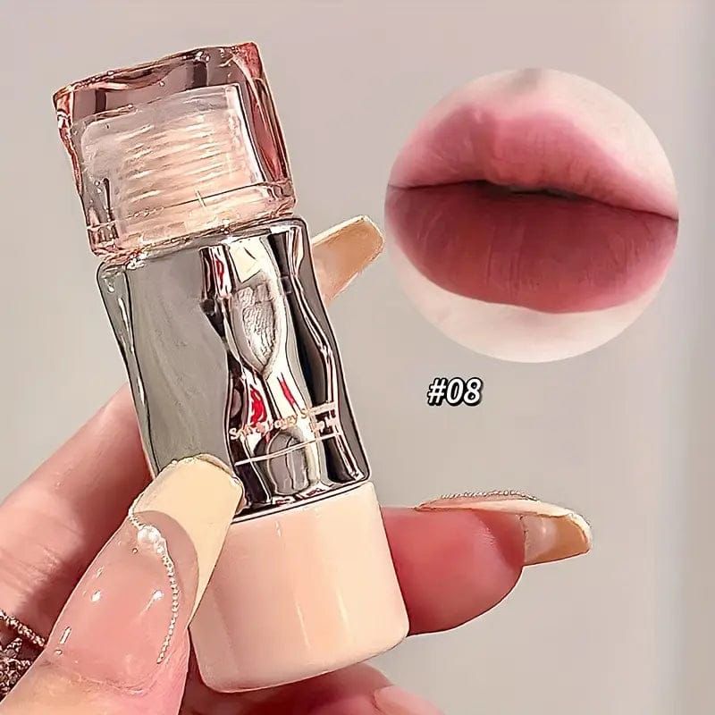 Matte Velvet Lip Glaze – Long-lasting, non-fading, high-pigment Korean lip mud