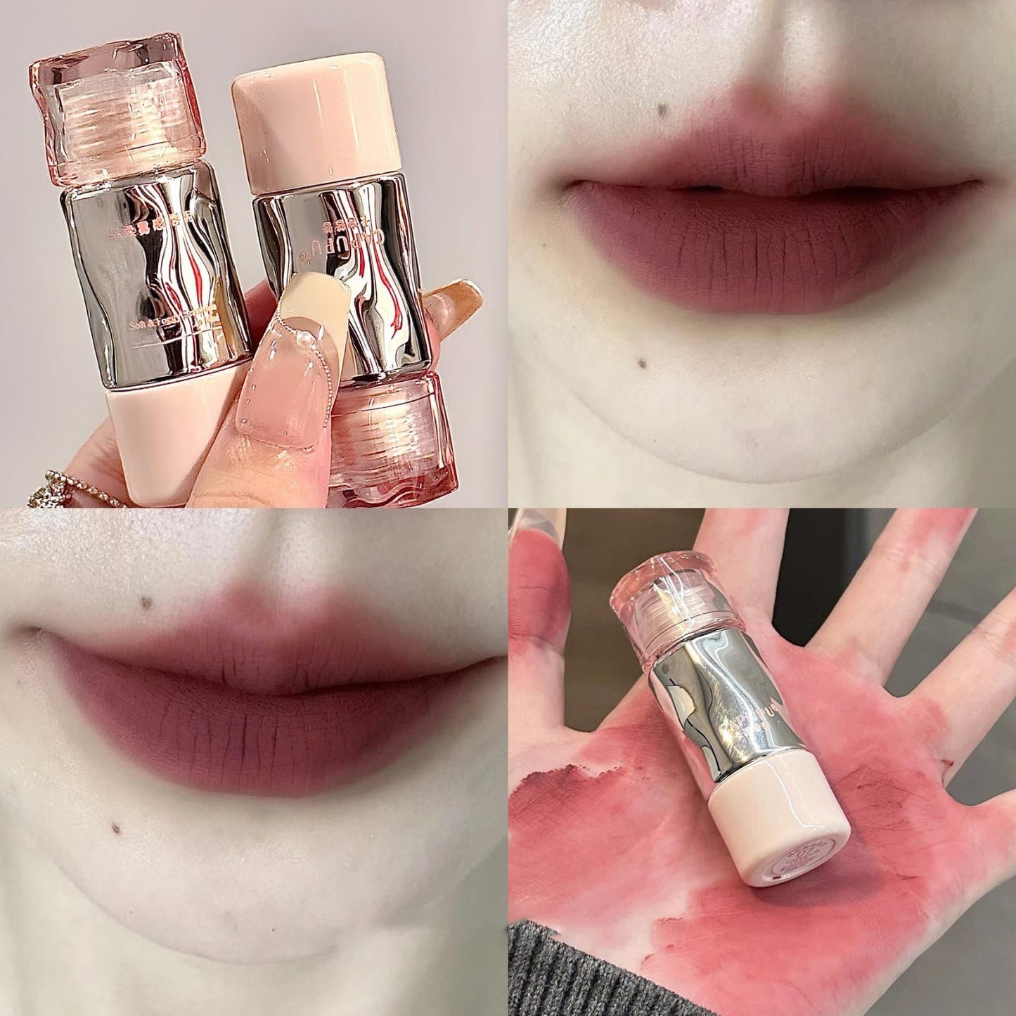 Matte Velvet Lip Glaze – Long-lasting, non-fading, high-pigment Korean lip mud