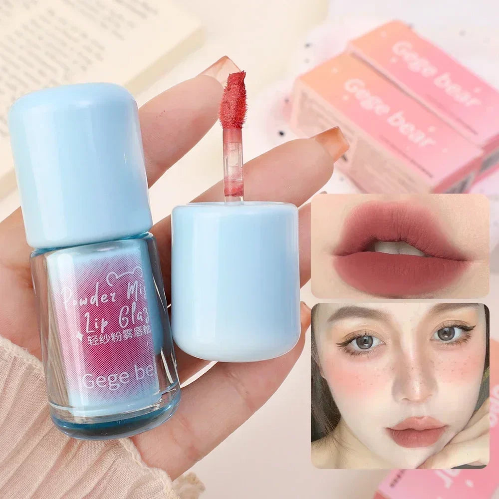 Waterproof Nude Lip Mud Makeup Lasting Moisturizing Mousse Lip Gloss Velvet Red Matte Non Sticky Liquid Lipstick Lips