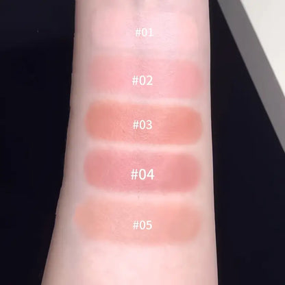 HERORANGE Liquid Blush Stick with Sponge Tip – Waterproof & Long-Lasting. Achieve a natural, brightening effect with medium coverage. The orange-pink tone suits all skin tones for a flawless K-beauty glow!
