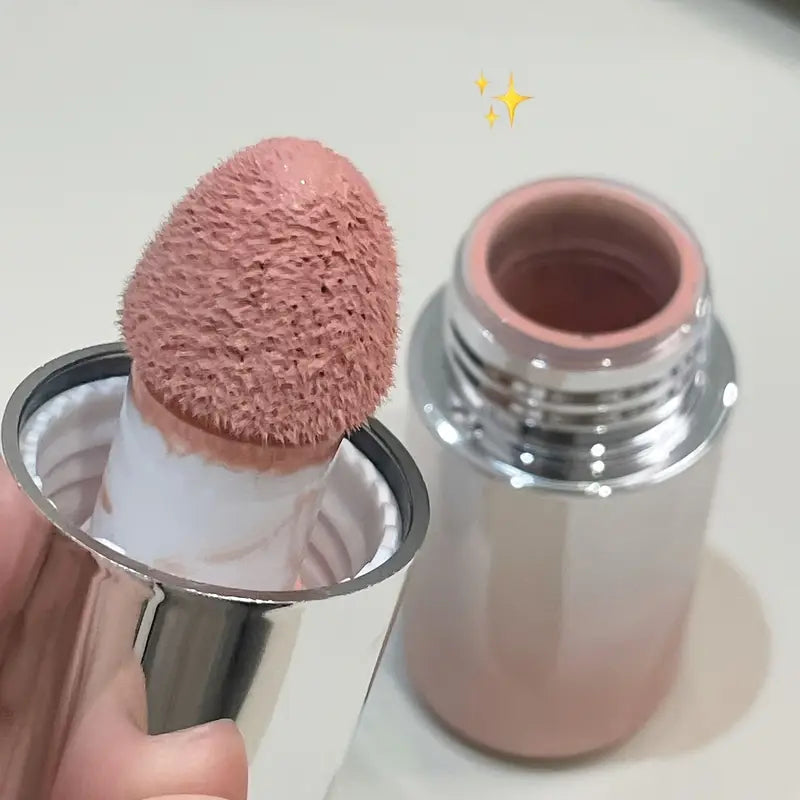 HERORANGE Liquid Blush Stick with Sponge Tip – Waterproof & Long-Lasting. Achieve a natural, brightening effect with medium coverage. The orange-pink tone suits all skin tones for a flawless K-beauty glow!