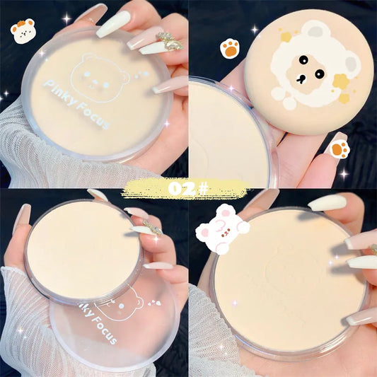 Natural Loose Powder Moisturizing Lasting Oil Control Make Up Powder Light Breathable Waterproof Brightening Concealer for Women