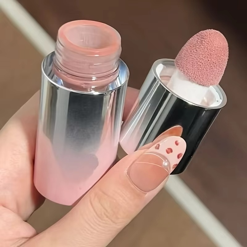 HERORANGE Liquid Blush Stick with Sponge Tip – Waterproof & Long-Lasting. Achieve a natural, brightening effect with medium coverage. The orange-pink tone suits all skin tones for a flawless K-beauty glow!