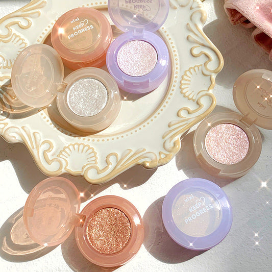 Monochrome Glitter Eyeshadow Pearlescent Highlighter Powder Makeup Diamond Eye Shadow Palette Bright Shiny Eye Makeup Cosmetics