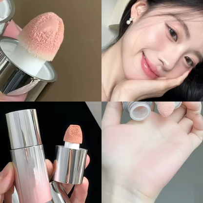 HERORANGE Liquid Blush Stick with Sponge Tip – Waterproof & Long-Lasting. Achieve a natural, brightening effect with medium coverage. The orange-pink tone suits all skin tones for a flawless K-beauty glow!