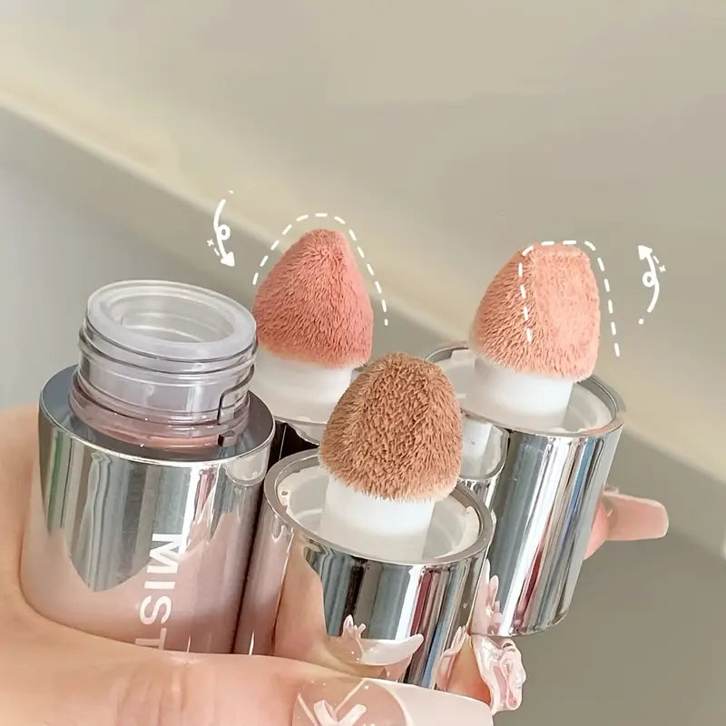 HERORANGE Liquid Blush Stick with Sponge Tip – Waterproof & Long-Lasting. Achieve a natural, brightening effect with medium coverage. The orange-pink tone suits all skin tones for a flawless K-beauty glow!
