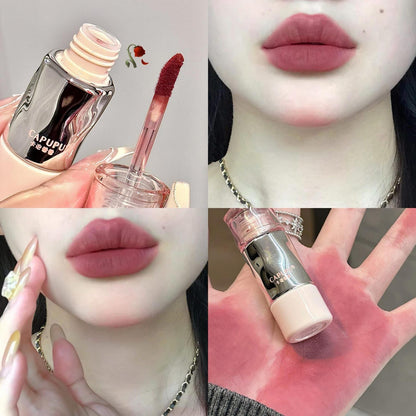 Matte Velvet Lip Glaze – Long-lasting, non-fading, high-pigment Korean lip mud