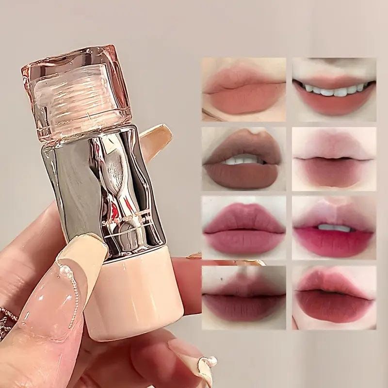 Matte Velvet Lip Glaze – Long-lasting, non-fading, high-pigment Korean lip mud
