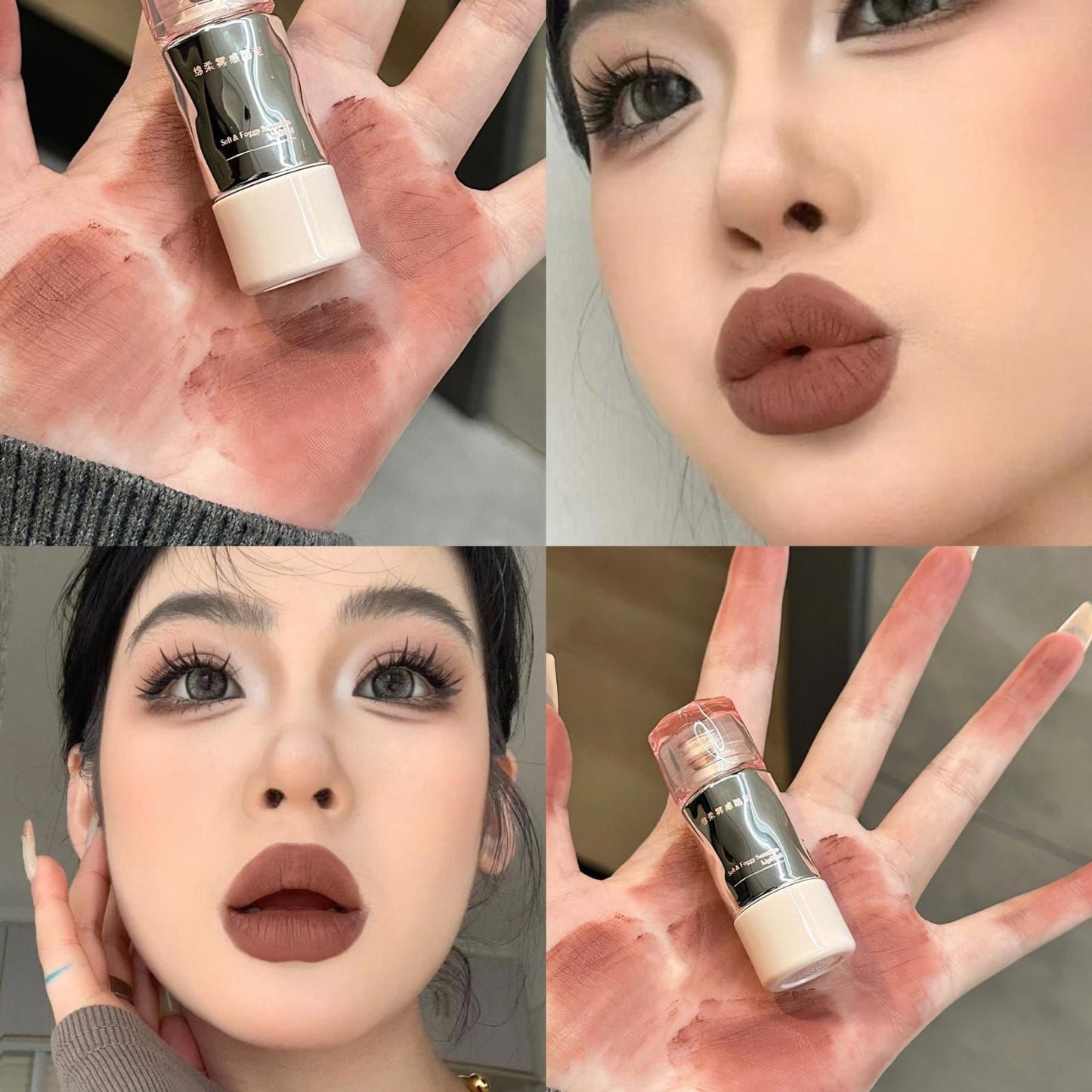 Matte Velvet Lip Glaze – Long-lasting, non-fading, high-pigment Korean lip mud