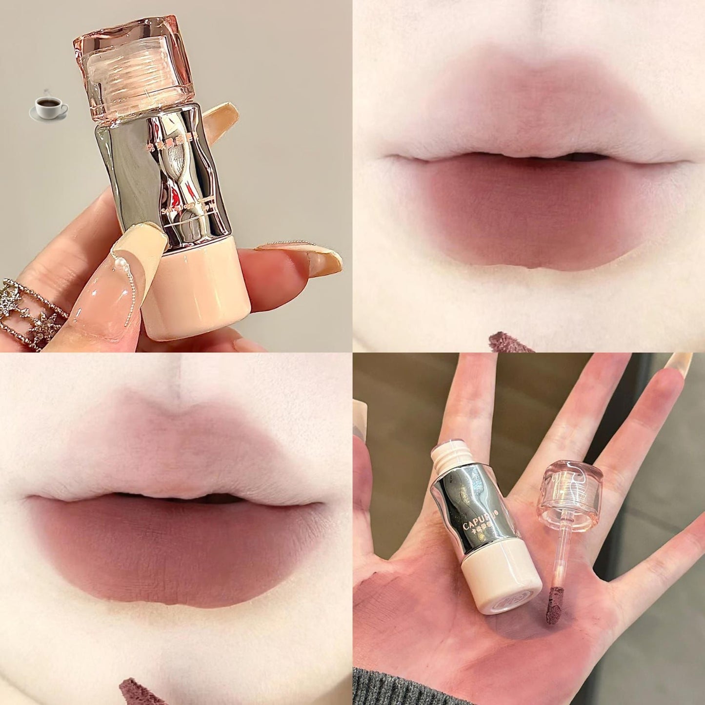 Matte Velvet Lip Glaze – Long-lasting, non-fading, high-pigment Korean lip mud